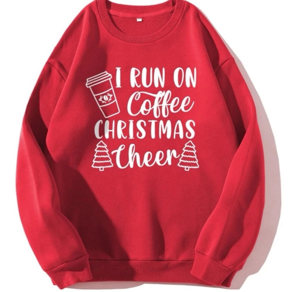 Caffeinated Christmas Thermal Sweatshirt